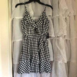 Express Gingham print dress